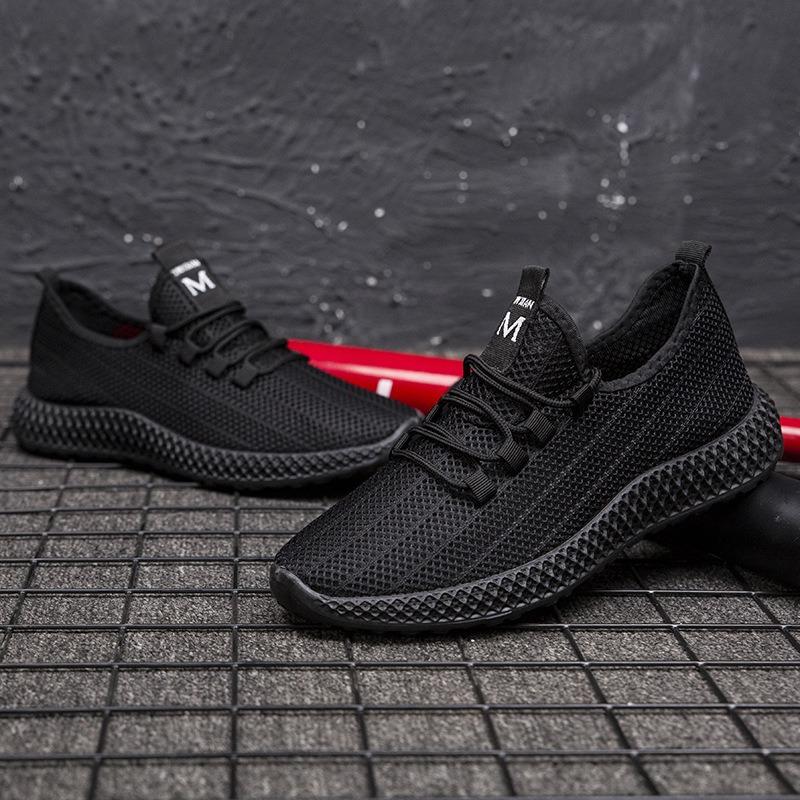 Summer New Mesh Men's Shoes Versatile Soft Sole Non-slip Sports Casual Shoes Thin Breathable Mesh Shoes Running Shoes