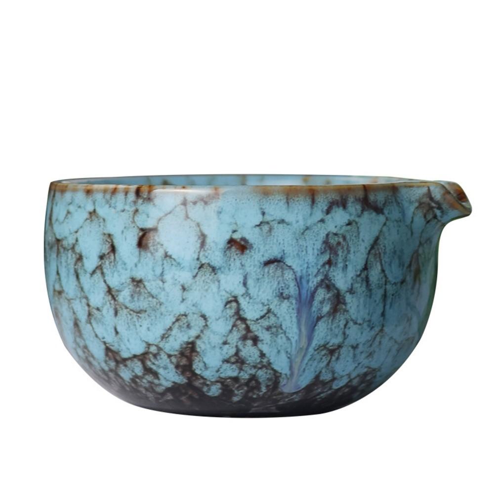 

5PCS Matcha Bowl Matcha Whisk Set Ceramic Bamboo Matcha Making Kit Whisk Teaspoon Tea Sets коричневий