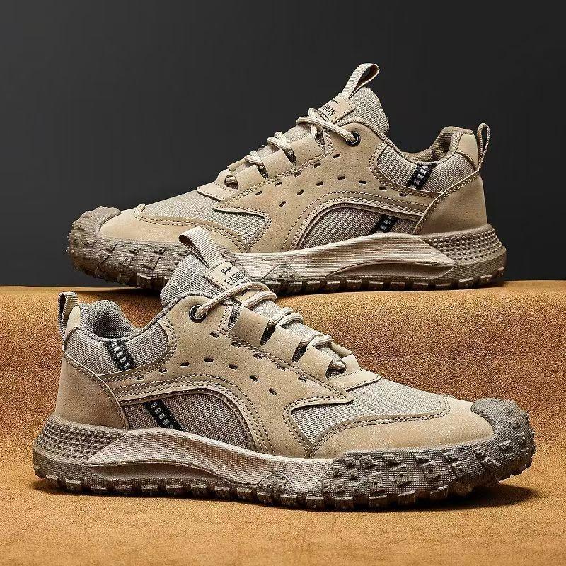 Casual Shoes for Men, Stylish Breathable Skateboard Shoes, Trendy Hiking Shoes, Sports Outdoor Construction Site Shoes.
