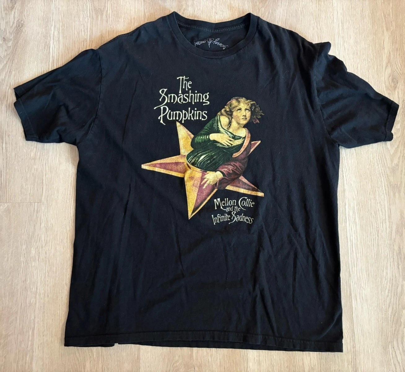 Официальная футболка The Smashing Pumpkins 100% Хлопок Мужская Футболка Топ Мужской 2XL Mellon Collie Infinite Sadness XL
