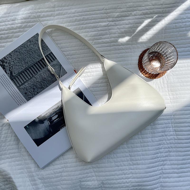 New Women's Bag Niche Styling Hand Carry Underarm Bag Solid Color Versatile Women's Shoulder Bag