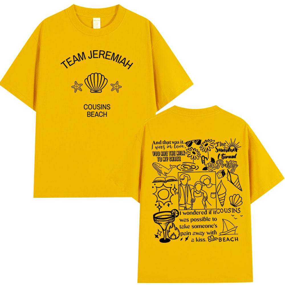 TV Play The Summer I Turned Pretty Team Jeremiah Cousins Beach Graphic Tshirt Men Women Casual Cotton T Shirts Oversized Tshirt
