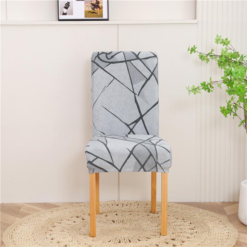 1/2/4/6Pcs Print Dining Chair Cover Elastic Chair Slipcover Case Stretch Chair Covers For Wedding El Banquet