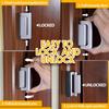 Upgrade Home Security Door Lock Childproof Door Reinforcement Lock with 3 Inch Stop Child Night Locks for Inward Swinging Door