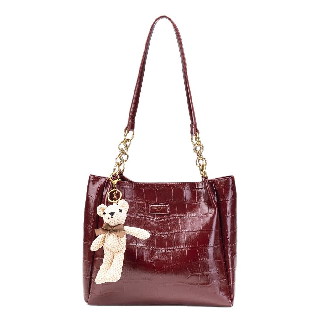 Spring Handbag Bag Women'S Simple Style Shoulder Tote Bag Large Capacity Versatile Fashion Bag Women