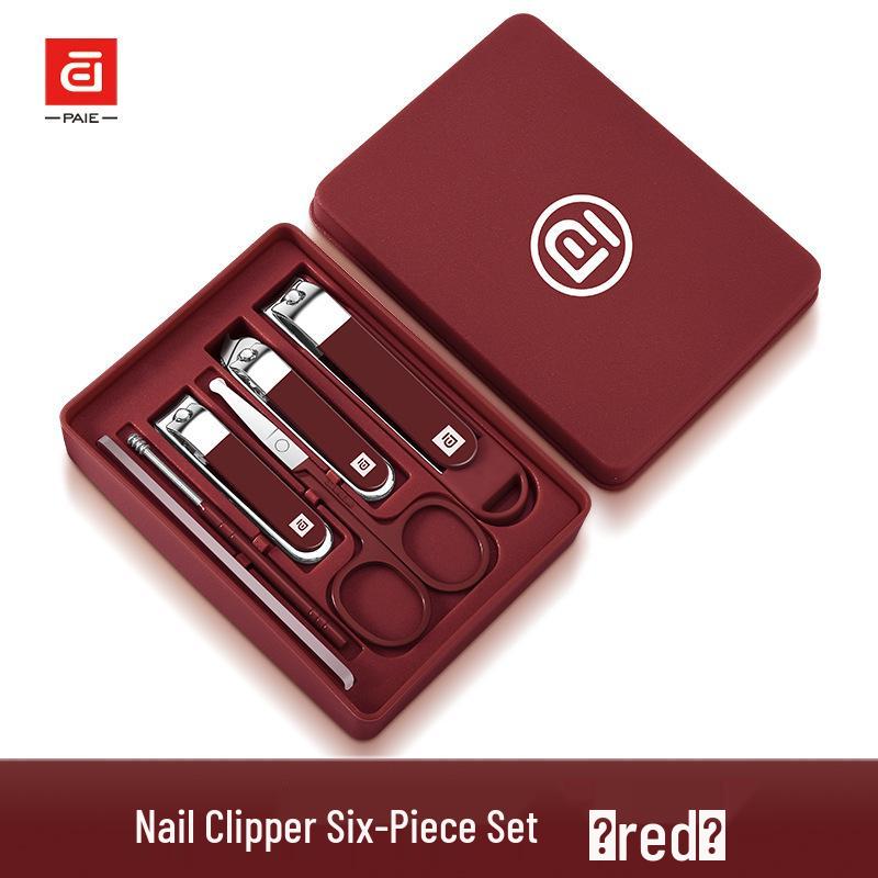 High-End Angled Nail Clipper Set - Anti-Splatter Foot Care Tools (4-6 Pieces)