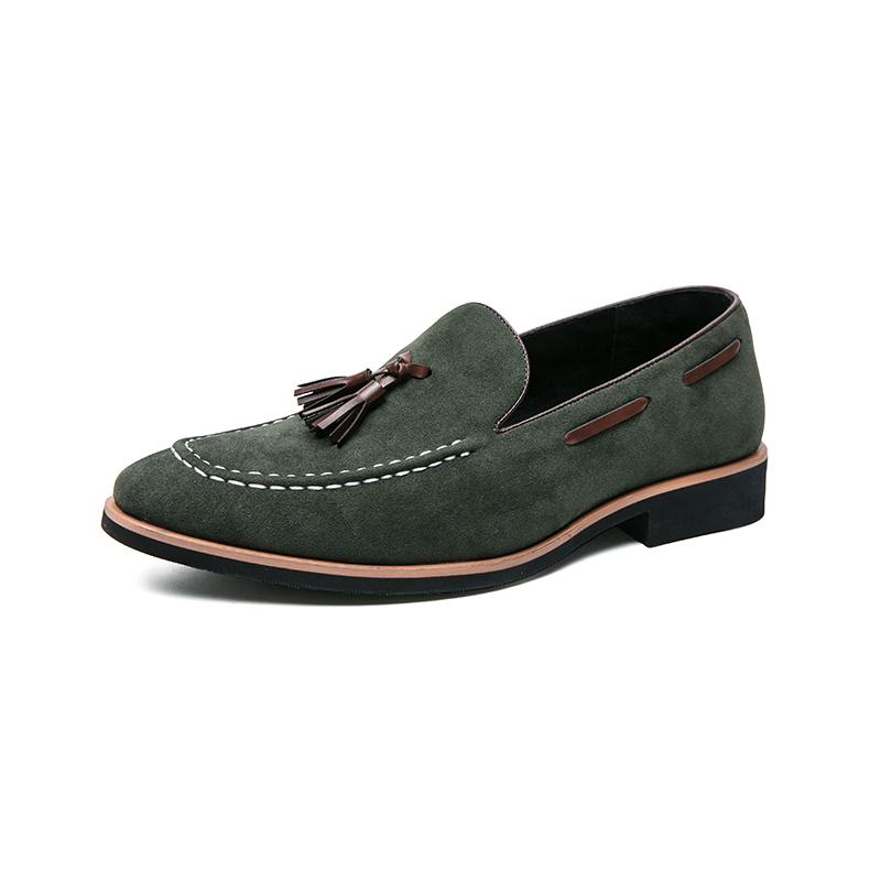 Mote Herre Tassel Loafers Sko Slip on Kjøring Semsket Moccasiner Herre Komfortable Lærsko for Menn Utendørs Mote Mann Fritidssko