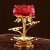 Chinese Alloy Lotus Candle Pedestal for Buddha Butter Candlestick, Household Buddha Hall for Candle Buddha Utensils and Supplies