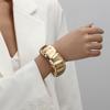 Metal Texture Smooth Water Drop Hug Bracelet Trend Spring Open Bracelet Jewelry