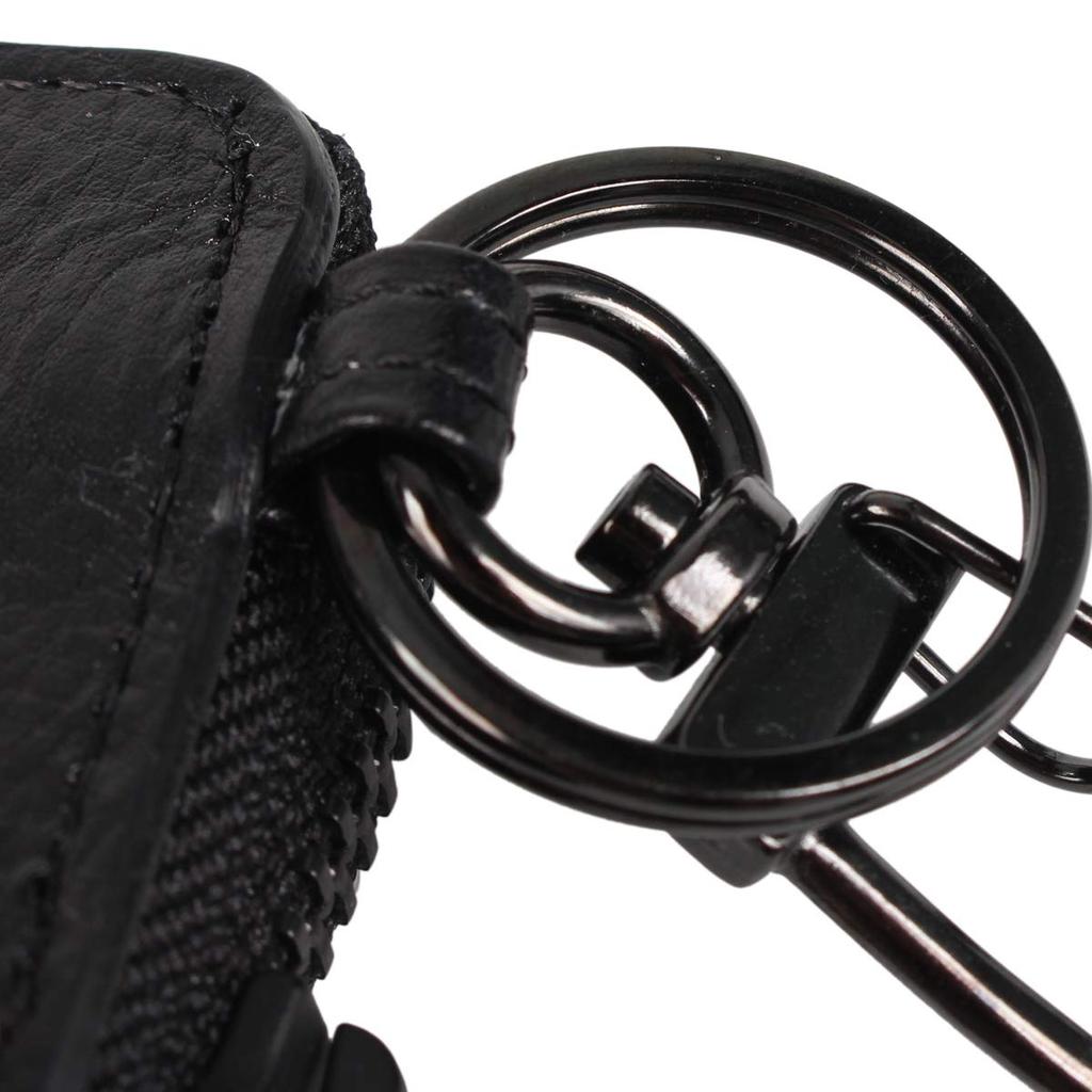 Orobianco Key Case, Key Holder, Smart Key Case, Round Zipper, KEY CASE ORS-090800, Black