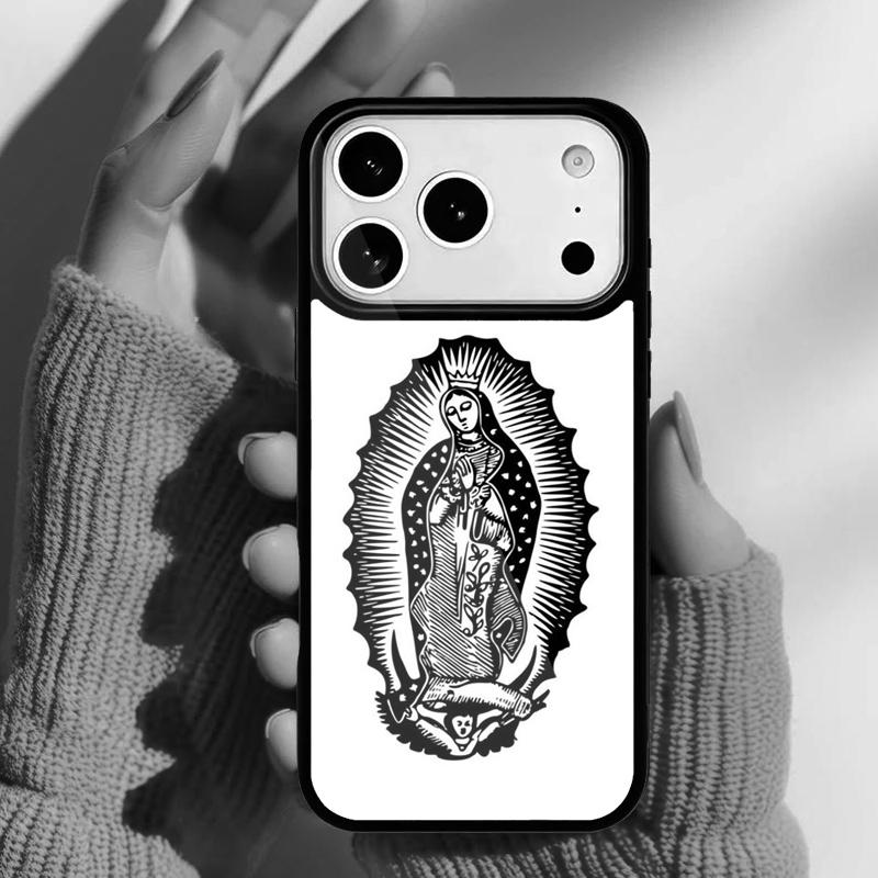 

Guadalupe San Judas soft Phone Case for iPhone 17 16 15 14 13 Pro Max Back Cover for 12 11 Pro Coque iPhone17
