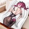 Cartoon Honkai Star Rail Kafka Flannel Blanket Cover Warmth Soft Anime Blanket Multifunctional Decor Home Universal Blankets