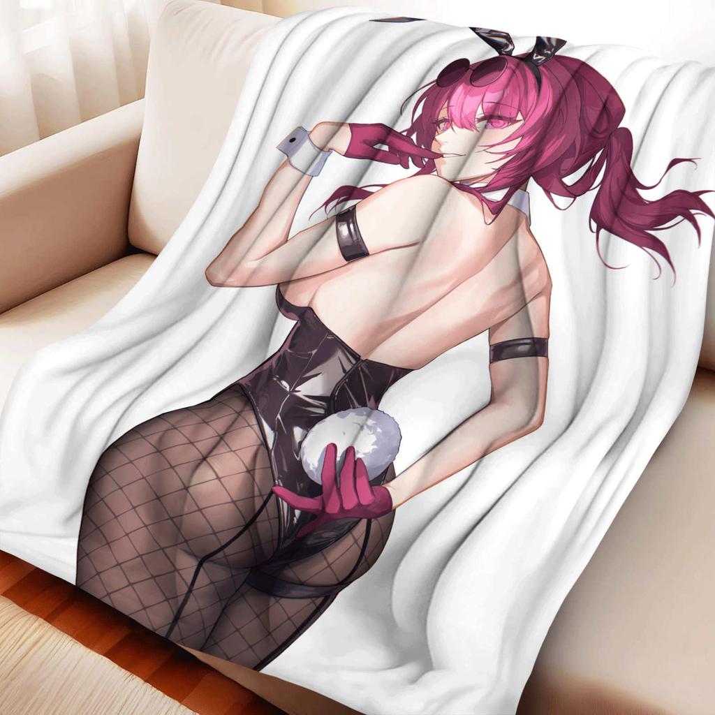 Cartoon Honkai Star Rail Kafka Flannel Blanket Cover Warmth Soft Anime Blanket Multifunctional Decor Home Universal Blankets