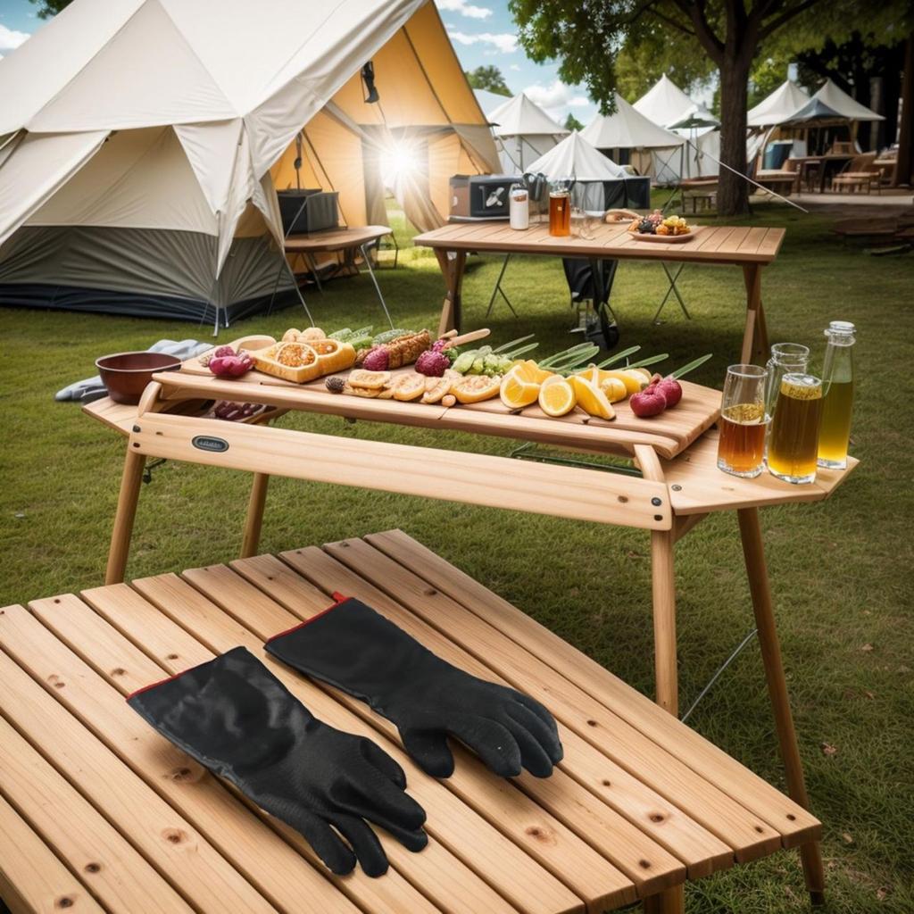 Heat-resistant BBQ Gloves Grilling Gloves Heat Protection Gloves