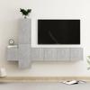 VidaXL TV Unit Set 5 Pcs Concrete Grey Chipboard
