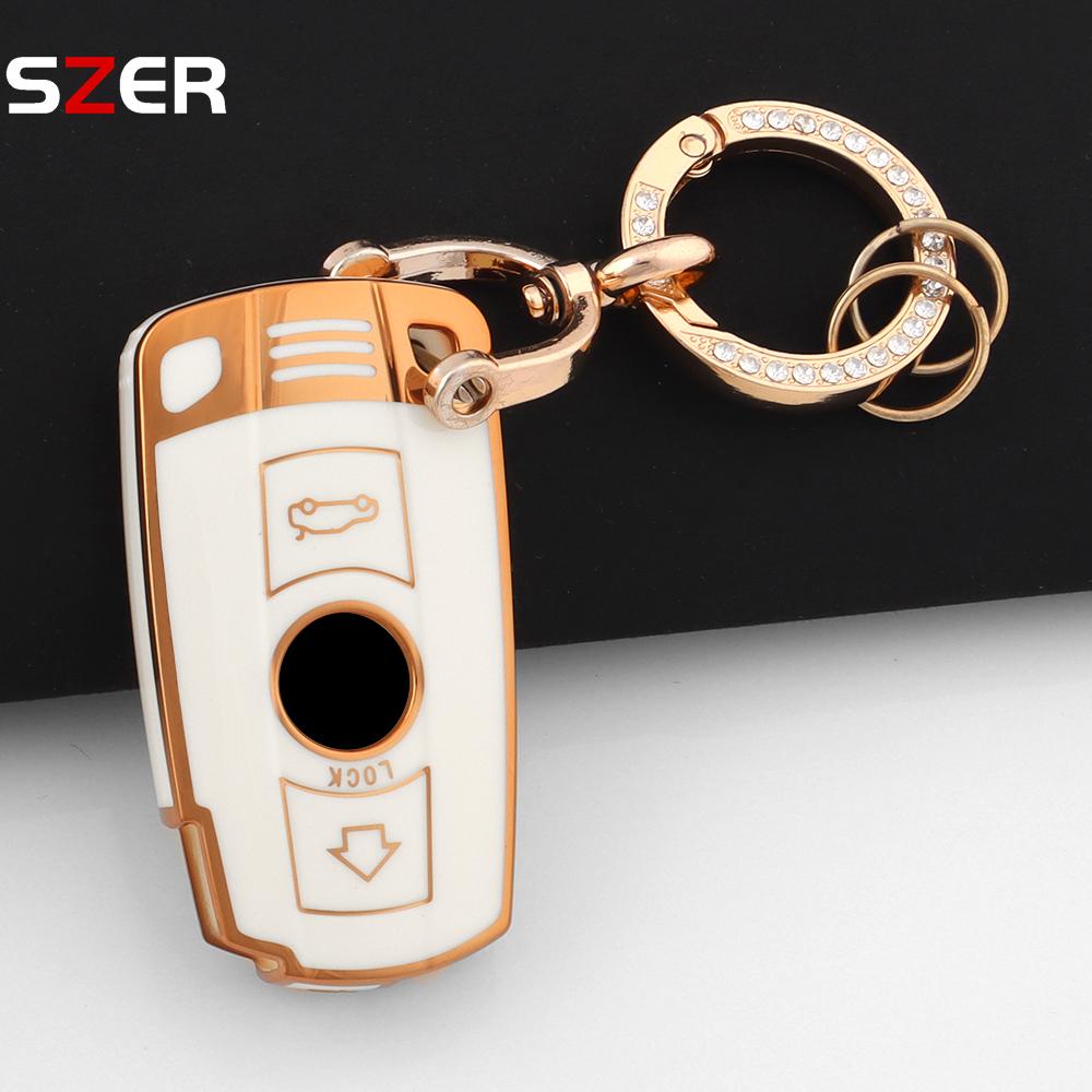 For Bmw E90 E60 E70 E87 3 5 6 Series M3 M5 X1 X5 X6 Z4 E71 E72 E88 E89 E91 E92 Fashion Tpu Car Key Case Cover Protector Keychain