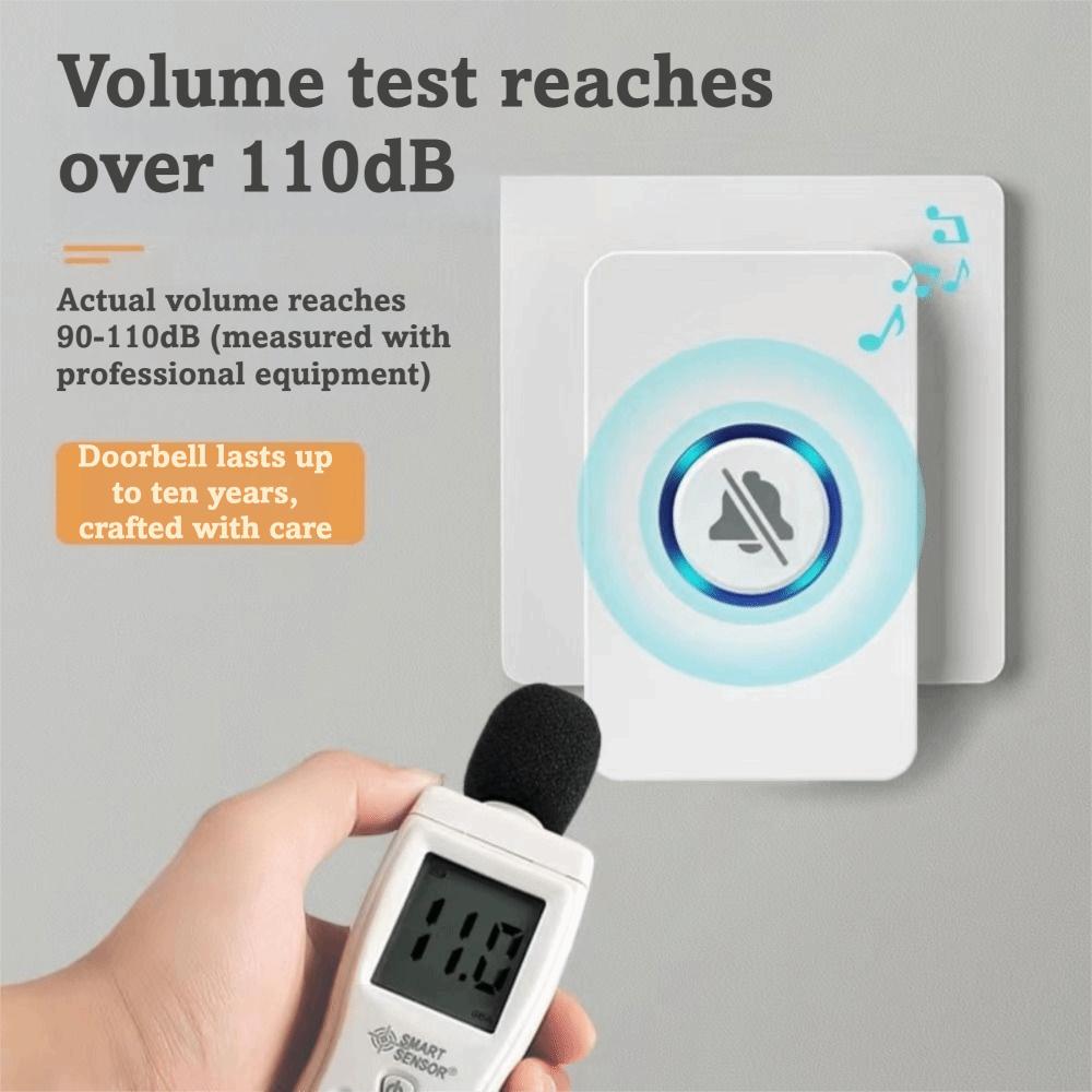 High Sound Long Range Doorbell Four Level Volume Adjustment Smart Doorbell for Kid