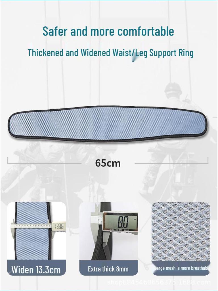 5-Point Full-Body Electrician Safety Harness with Double Hooks for High-Altitude Work