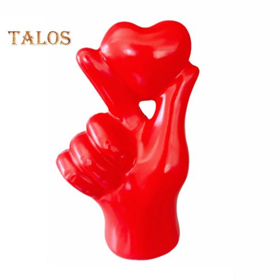 

Фигурка с жестом в виде сердца, держащая сердце в руке, статуэтка из смолы, скульптура для дома, офиса, свадьбы, вечеринки, украшения рабочего стола, орнамент красный