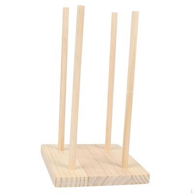 Ribbon Organizer Wooden Holder Storage Rack Sewing Thread Accessory Space Saving Function Suitable