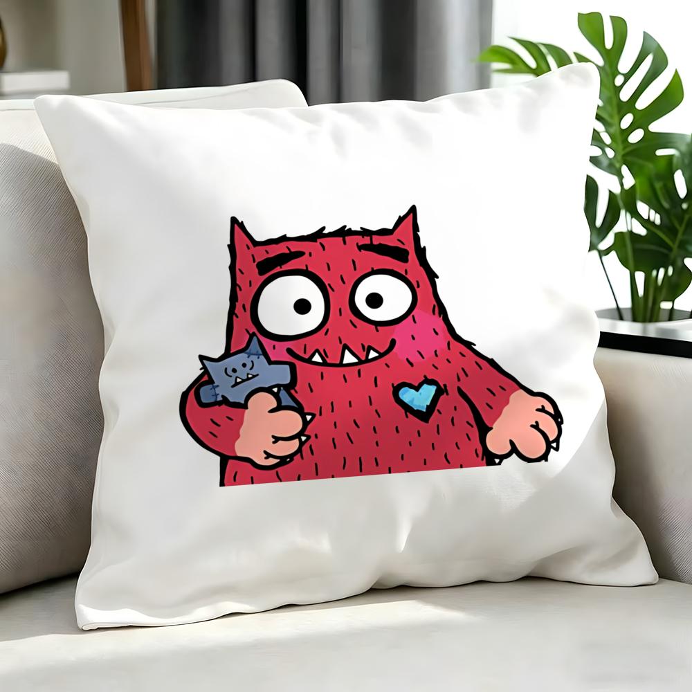 Art LLove Monstered Cushion Cover Cushion Cover Set Pcs X X X Pillowcase Decorative Sofa Home Decor
