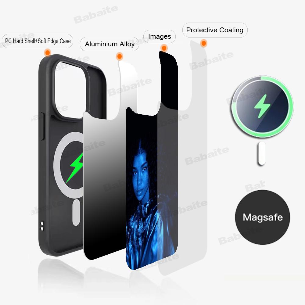 Singer J-Jhene-Aiko Phone Case Magnetic Case For IPhone 16 14 13 12 11 15 Pro Max Plus For Magsafe Wireless Charge Cover