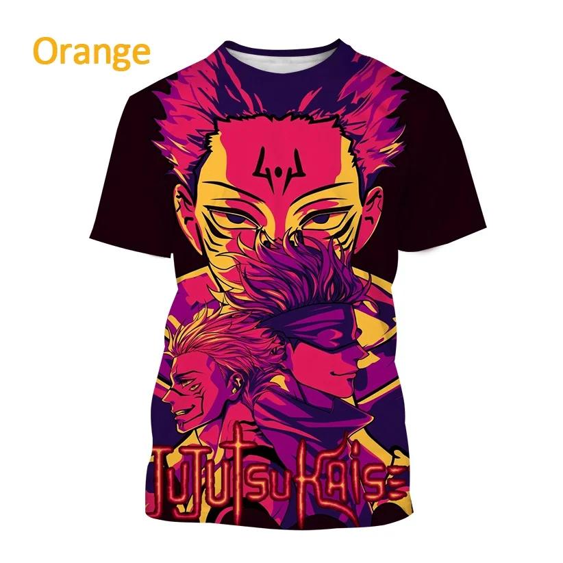 Summer Anime Jujutsu Kaisen 3D Printed T Shirt for Men and Women Casual Hip Hop Harajuku Short Sleeve T Shirt Tops