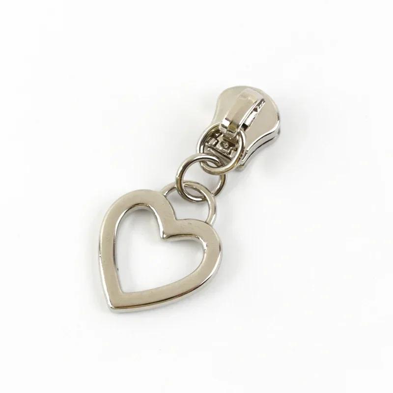 5/10/20Pcs Meetee 5# Zipper Slider for Metal Zips Handbag Purse Zippers Puller Head Jacket Replace Zip Closure Repair Accessory