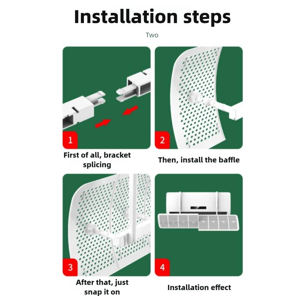 Retractable Air Conditioning Windshield Device Adjustable Air Conditioning Guide Plate  Study Room