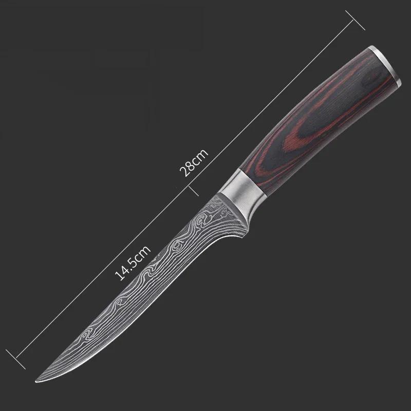 High-grade Sharp Boning Knife Pig Cattle Sheep Meat Separation Carving Knife Wooden Handle Professional Kitchen Knife,kitchen