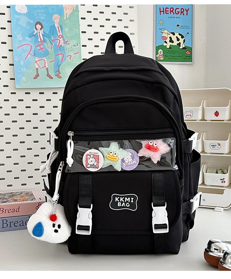 Korean Girl hearted Junior High School Students with Large Capacity and Multi-functional Ins Style Japanese High quality Backpack