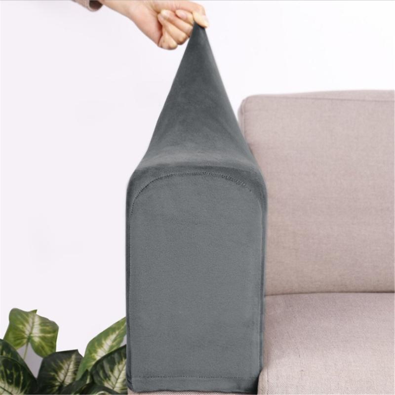 Pack Of 2 Elastic Armrest Covers Universal Fit,Elastic Protections For Sofa Protections Against Stains And Scratches