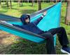 Outdoor Camping Parachute Nylon Double Hammock - Oversized and Colorful