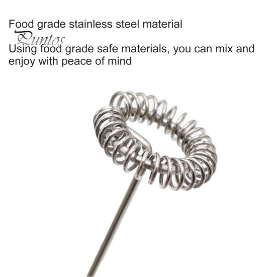 Handheld Milk Frother Electric Foam Maker Rechargeable Stainless Steel Whisk Drink Mixer Versatile Mixing Tool for Lattes Cappuccino Matcha