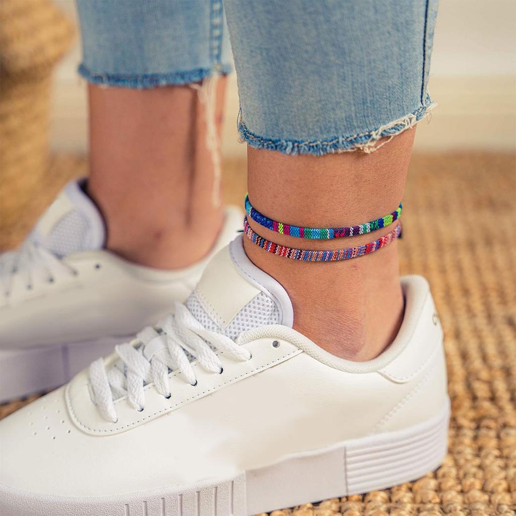 Pack of 12 Bohemian Cotton Linen Woven Bracelet Elegant Bracelets Accessory Wrist Ornament for Fashion Forward Women