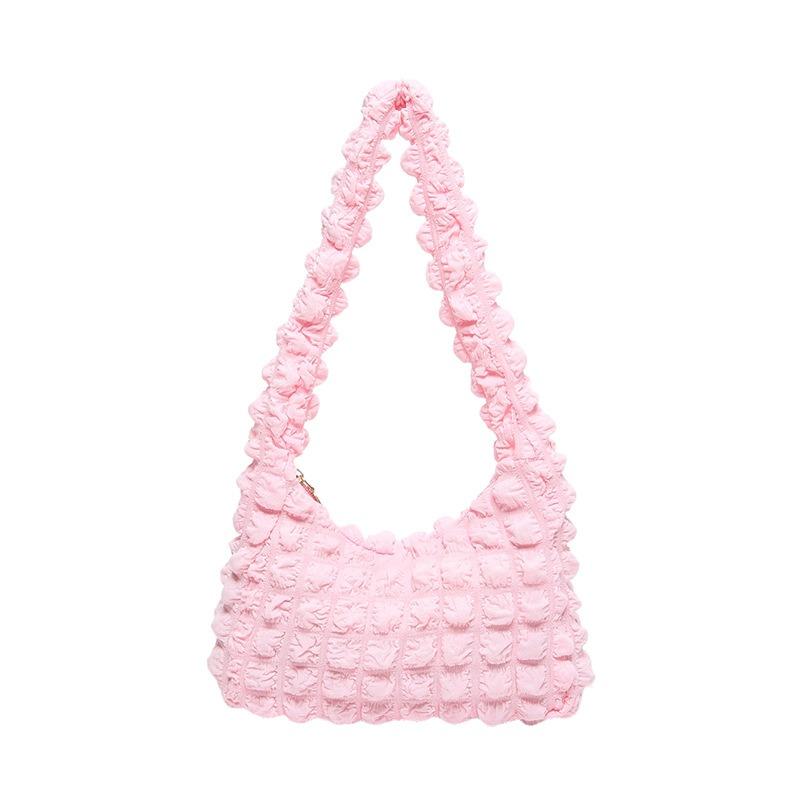 Today's Popular Bags Women's Bags Summer New Pleated Bubble Underarm Bags Beautiful Trendy Underarm Bags