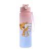 Cartoon Letter Printed Lovely A-Z 750ML Water Bottle Large Capacity Drinking Cup Portable Outdoor Sports Water Cup Children Gift