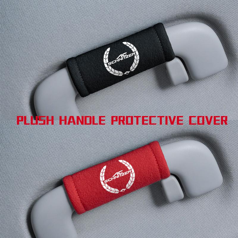 GQXN4 Plush Car Interior Handle Protect Cover Roof Armrest Pull Gloves For BMW Performance M Alpina E71 E83 F30 M6 F01 F20 X1 X2 X3