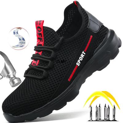 Composite Toe Men Safety Shoes Anti-smash Anti-stab Sneaker Insulated Work Safety Boots Man Lightweight Work Shoes Breathable