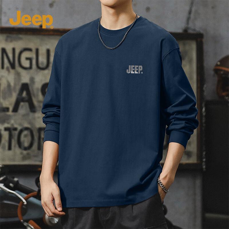 JEEP Men's Cotton Long Sleeve T-Shirt