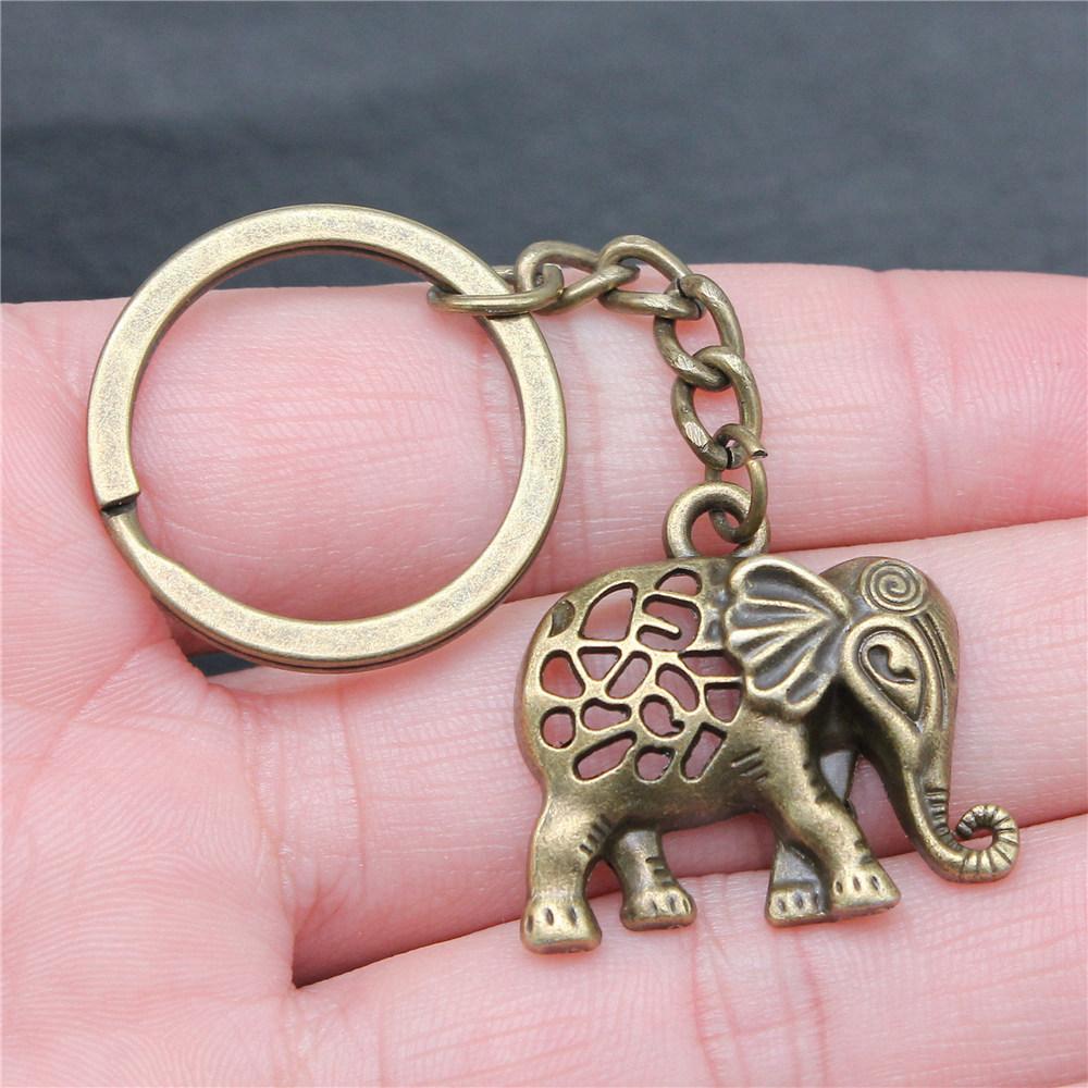 Big Elephant Animal Keychain for Women Best Seller Sweet Christmas Gift Streetwear Car Key Ring