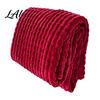 Skin Friendly Bed Throw Waffle Textured Fleece Blanket Solid Color Milk Flannel Grid Cut High Density Brushed Velvet Blanket Plush Soft Warm Cozy for