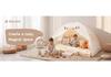 Children's Indoor Cotton Tent: Breathable Secret Base Cabin for Sleeping (Kids/Boys/Adults)