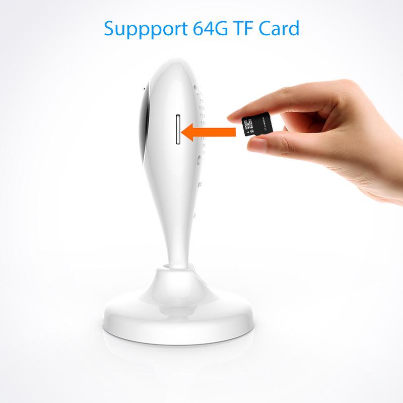 Tuya WiFi Innen-IP-Kamera Drahtlose Smarte Mini-Sicherheitskamera mit HD-Video, Bewegungserkennung & Fernanzeige