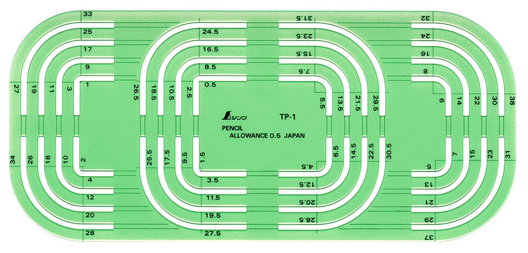 

Shinwa Sokutei Template Corner Ruler 66031