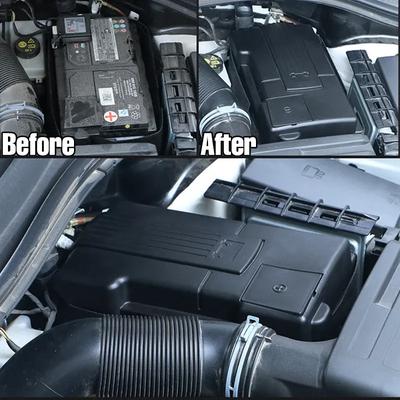 For Skoda Octavia Mk3 2013- Car Engine Battery Protection Cap Dustproof Cover Positive Negative Battery Rustproof Shell