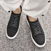 Fashion 2025Genuine Leather Men Flat Designer Board Shoes Luxury Brand Casual Leather Lace-Up Outdoor Shoes Fashion Simple Walking Shoe