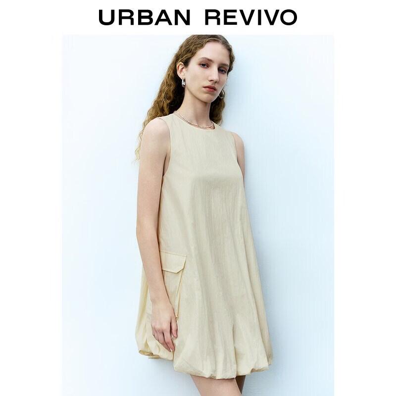 UR2026 Women s Urban Puffy Petal Sleeveless Dress S