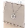 Necklace Does Not Fade, Women's Summer Square Circle Letter Necklace, Titanium Steel Necklace, Versatile High-end Clavicle Chain