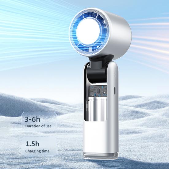 Handheld Turbo Fan 100-Speed Adjustable Lightweight Rechargeable Portable High Speed